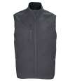 03825 Falcon BW SOL'S Falcon Recycled Soft Shell Bodywarmer Charcoal colour image